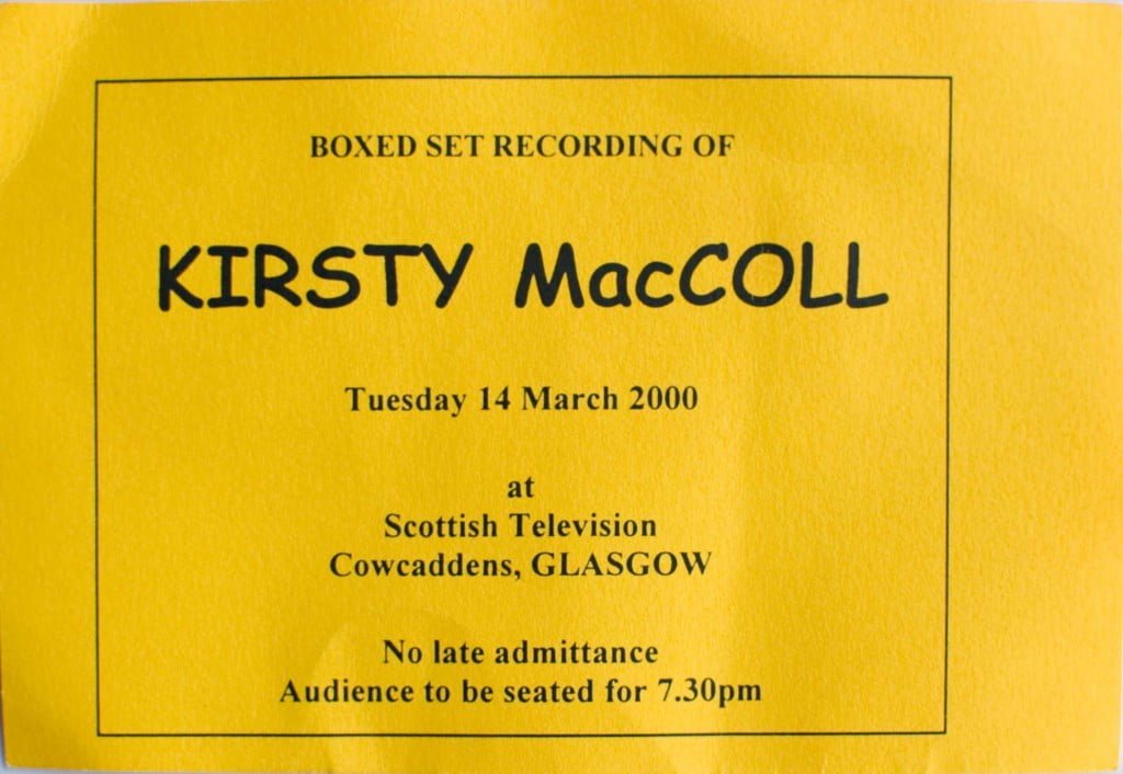 Boxed Set ticket, 14 March 2000